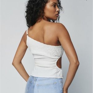 NWT Reformation Somerset Top - White